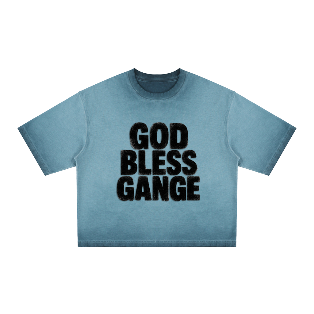 GOD BLESS GANGE Unisex Cotton Graphic T-Shirt