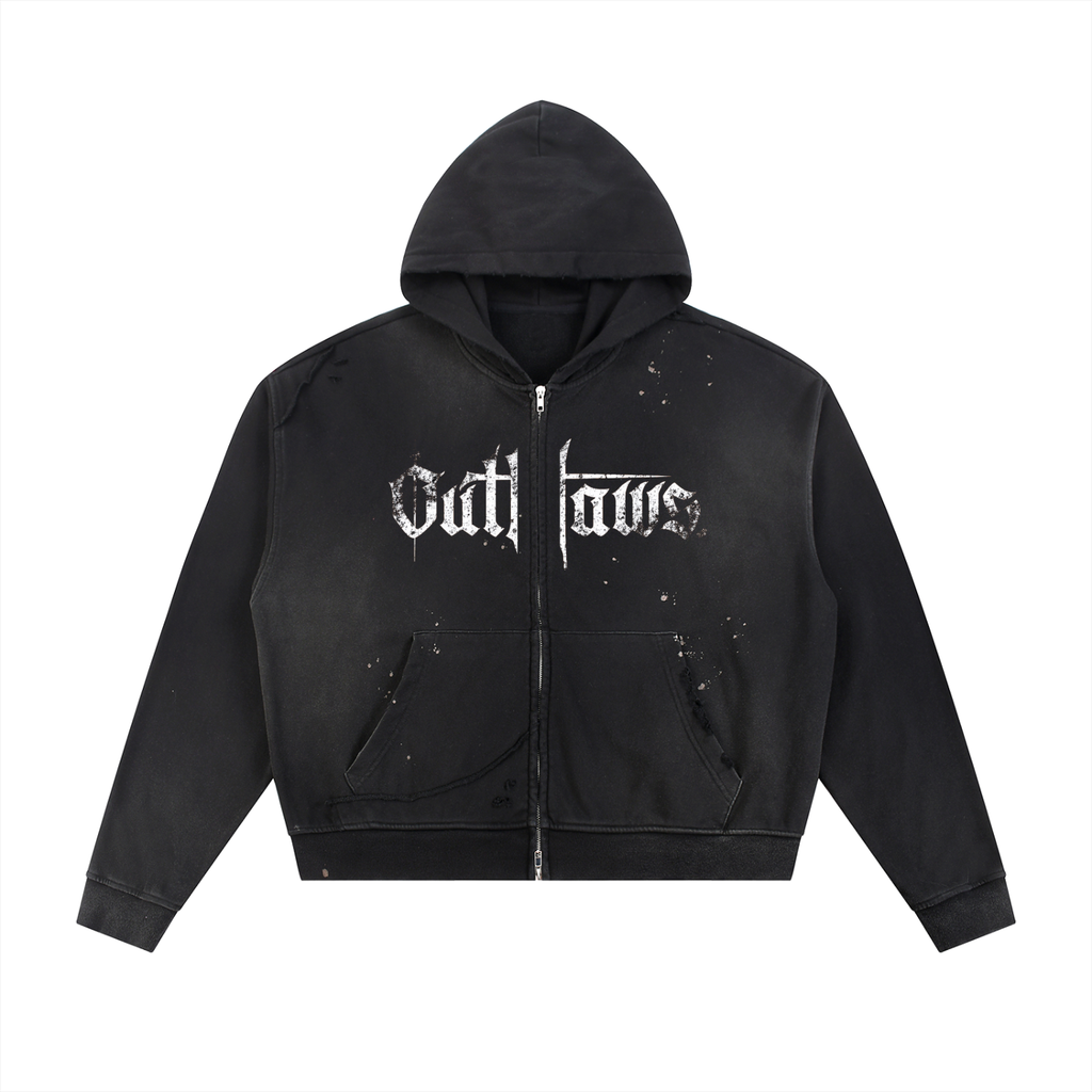 OUTLAW  Two-way Zipper  Hoodie