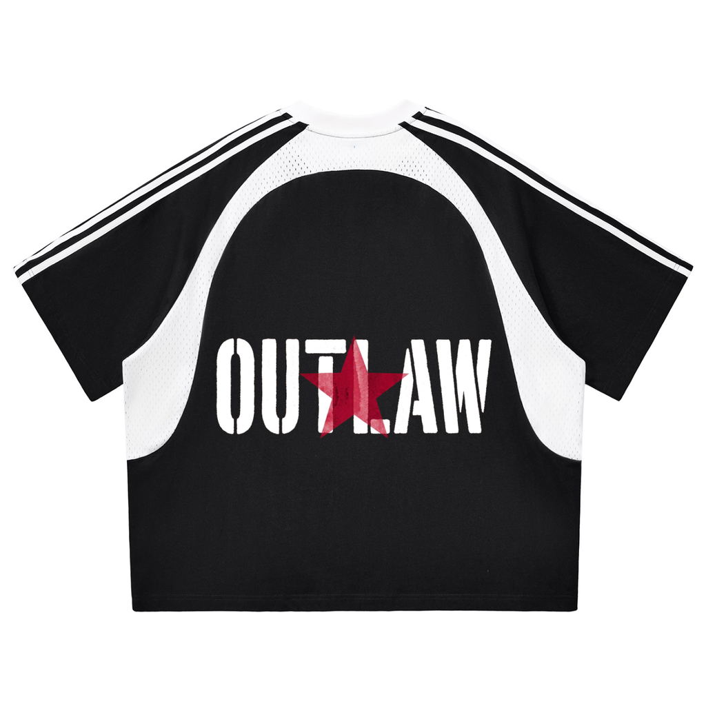 OUT LAW  Mesh T-shirt