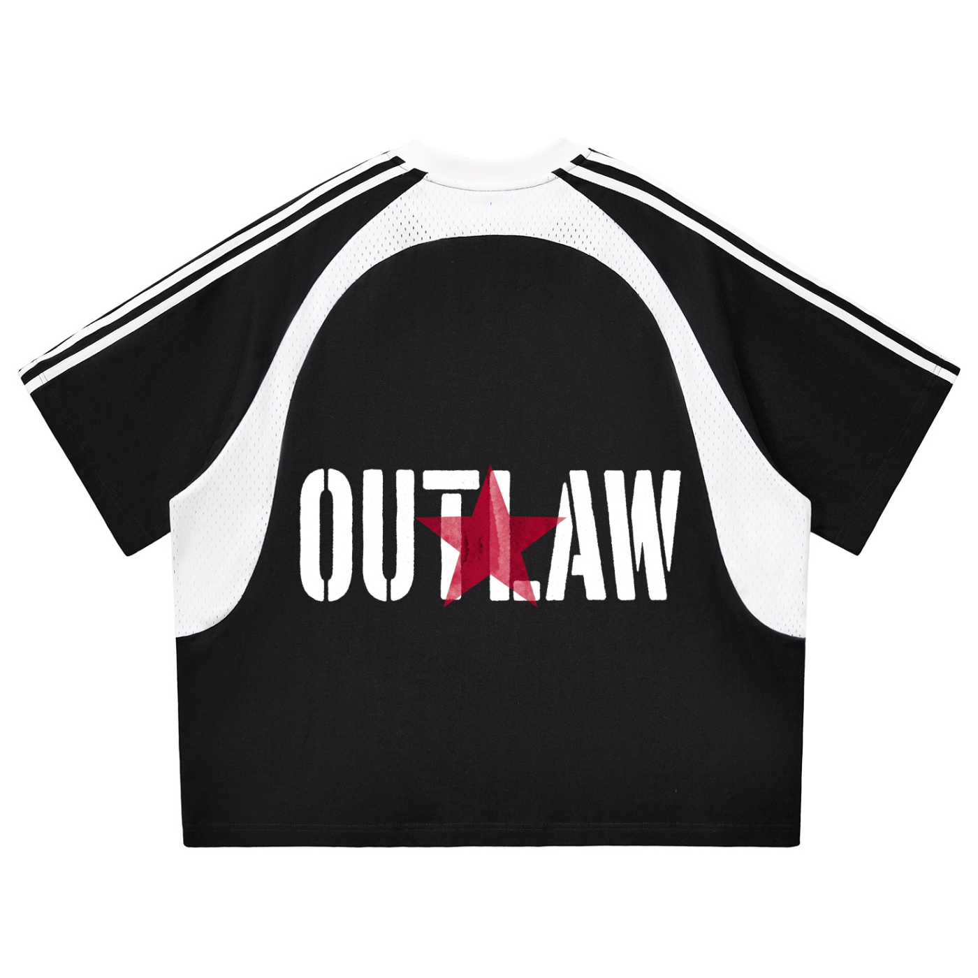 OUT LAW  Mesh T-shirt