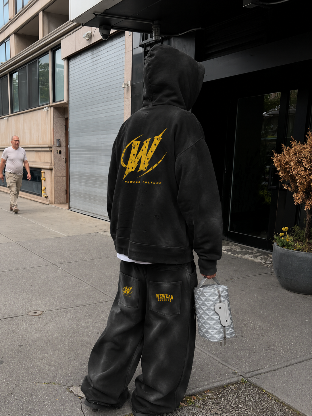 Wewear Culture Sunfade Frayed Fleece Hoodie
