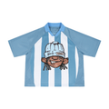 Unisex Striped Mesh Boxy Soccer Jersey