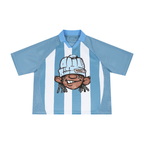 Unisex Striped Mesh Boxy Soccer Jersey
