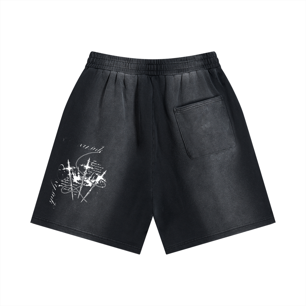 Sun Fade Distressed Shorts