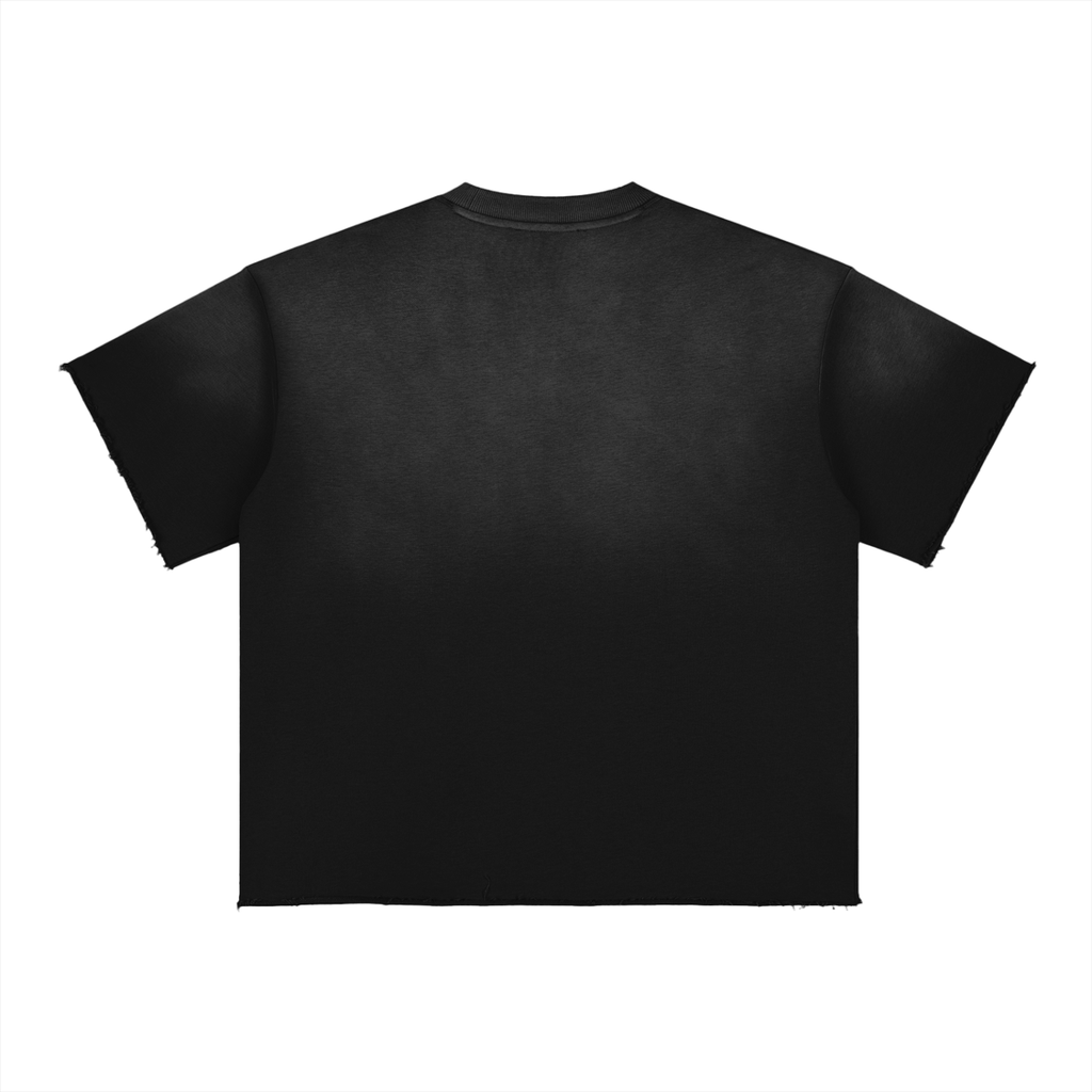 Dark Matter Sun  Fade Raw Edge T-Shirt