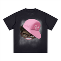 Square Patch Monkey Washed T-Shirt
