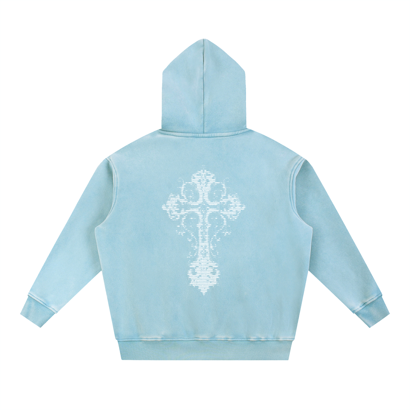 4 Snow Wash Fleece Oversize Hoodie