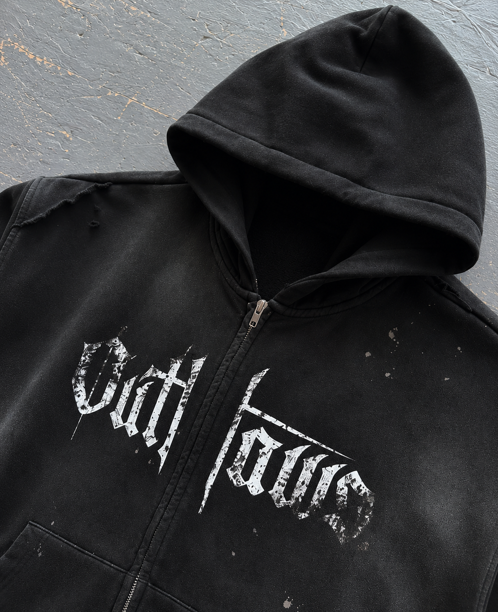 OUTLAW  Two-way Zipper  Hoodie