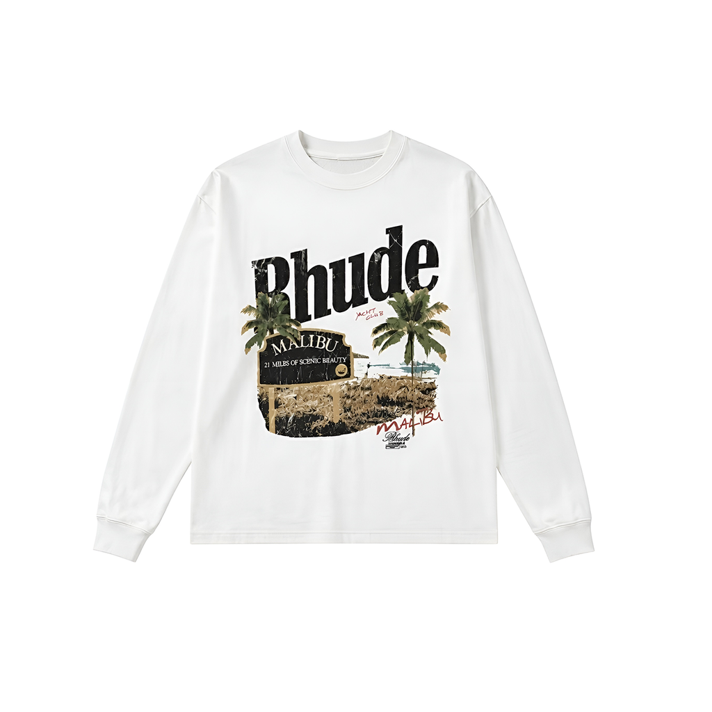 Malibu Palm Beach Long Sleeve Tee