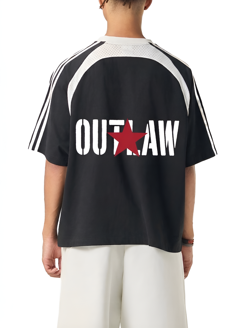OUT LAW  Mesh T-shirt