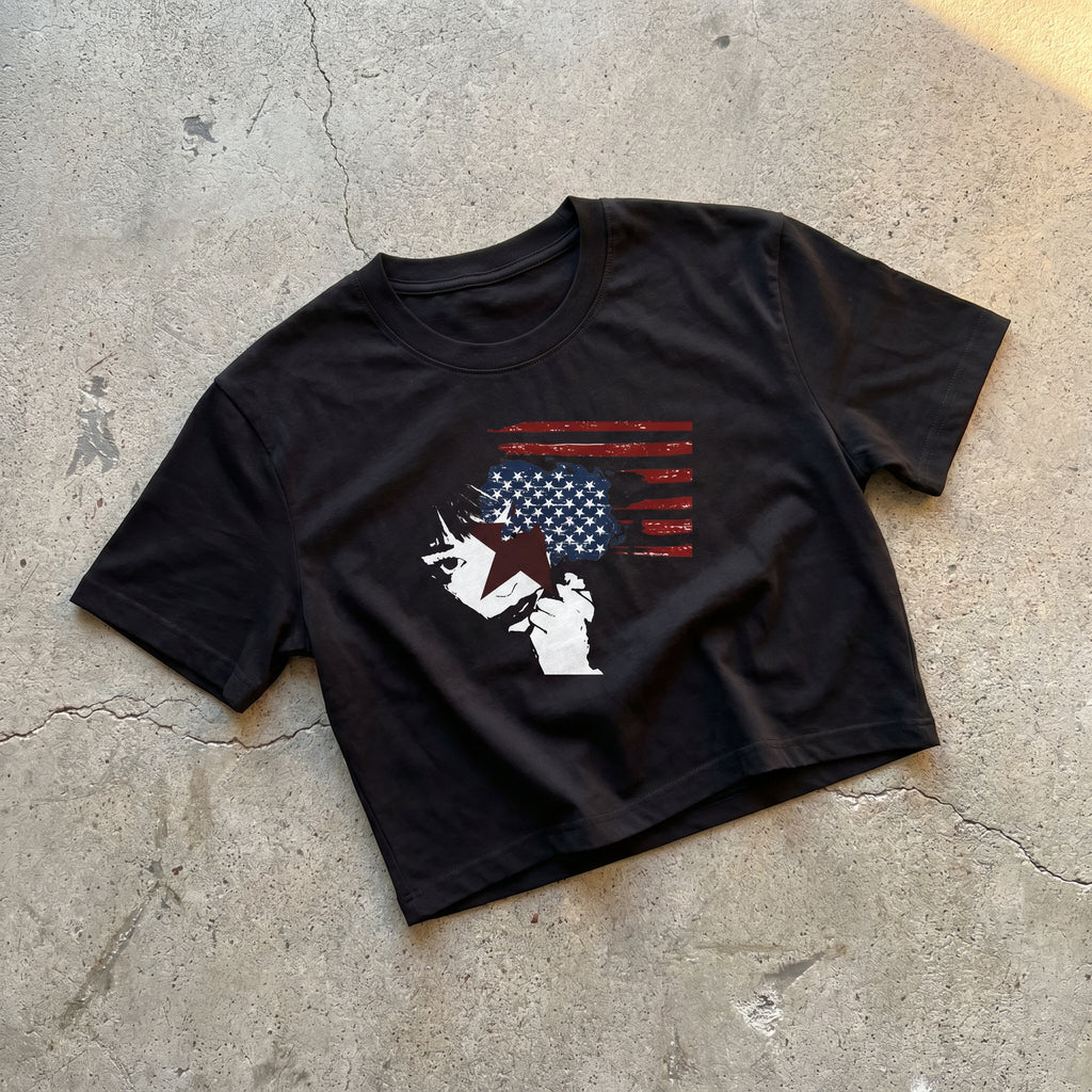 Star Face Crop Boxy Tee