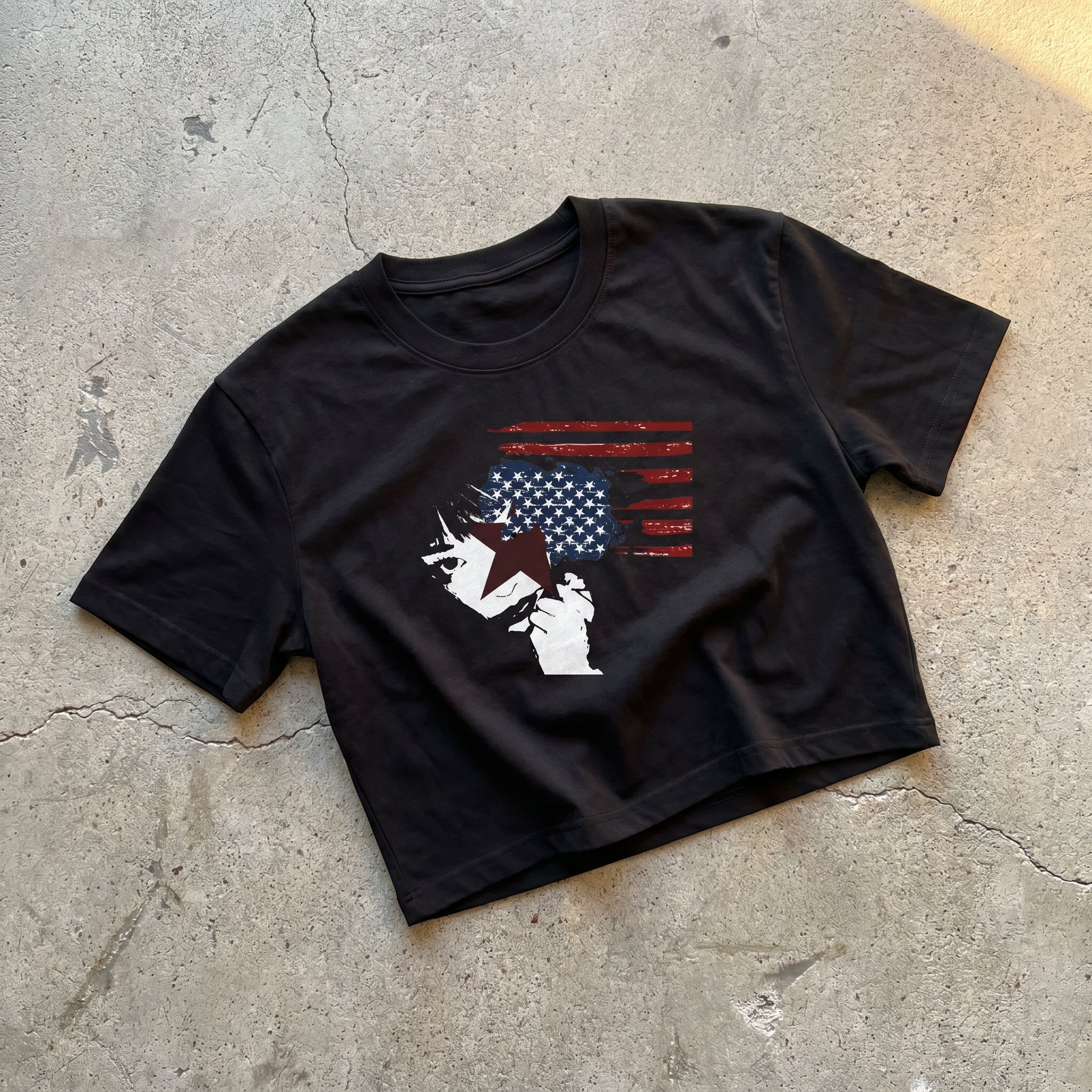 Star Face Crop Boxy Tee