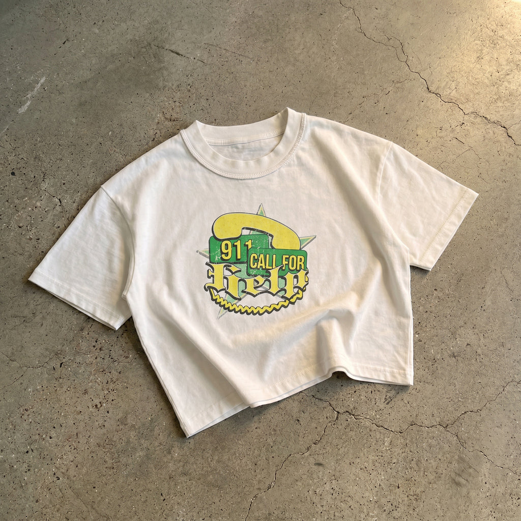 911 Crop Boxy Tee