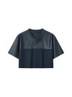 Women’s Cropped Paneled V-Neck Jersey