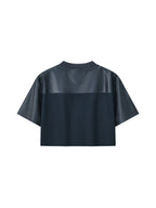 Women’s Cropped Paneled V-Neck Jersey