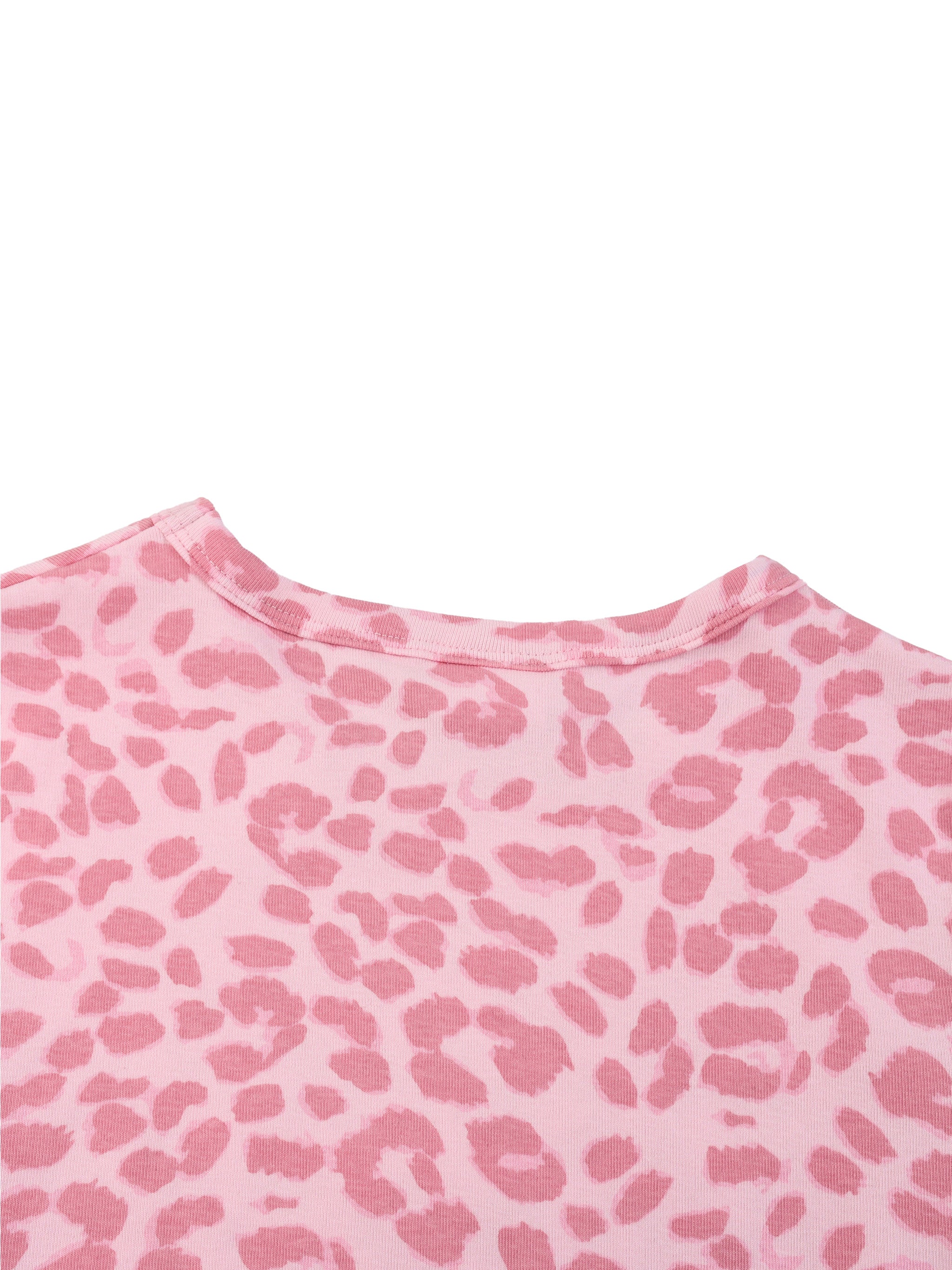 Women’s Leopard Print Crop T-Shirt