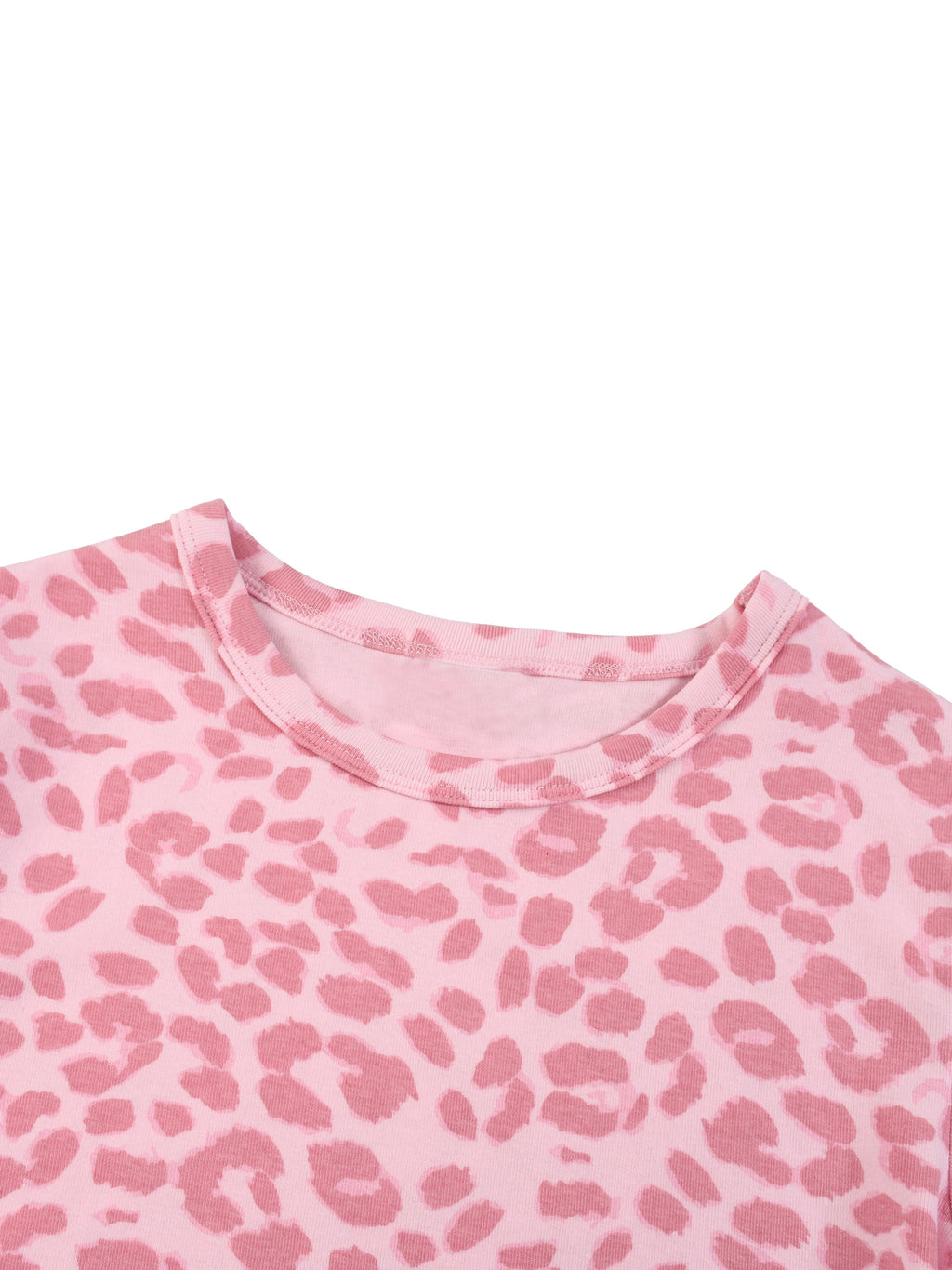 Women’s Leopard Print Crop T-Shirt