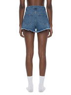Women’s Vintage Wash High Rise Denim Shorts