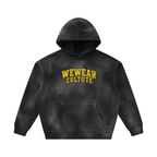 Wewear Culture Sunfade Frayed Fleece Hoodie