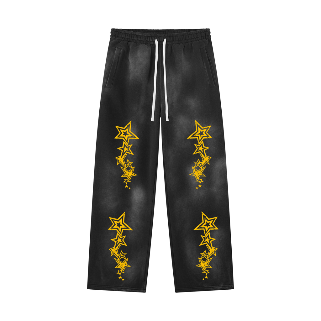 Wewear Culture Sunfade Wide Leg Fleece Sweatpants