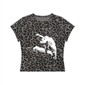 Women’s Leopard Print Crop T-Shirt