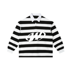 Color Block Stripe Polo Shirt