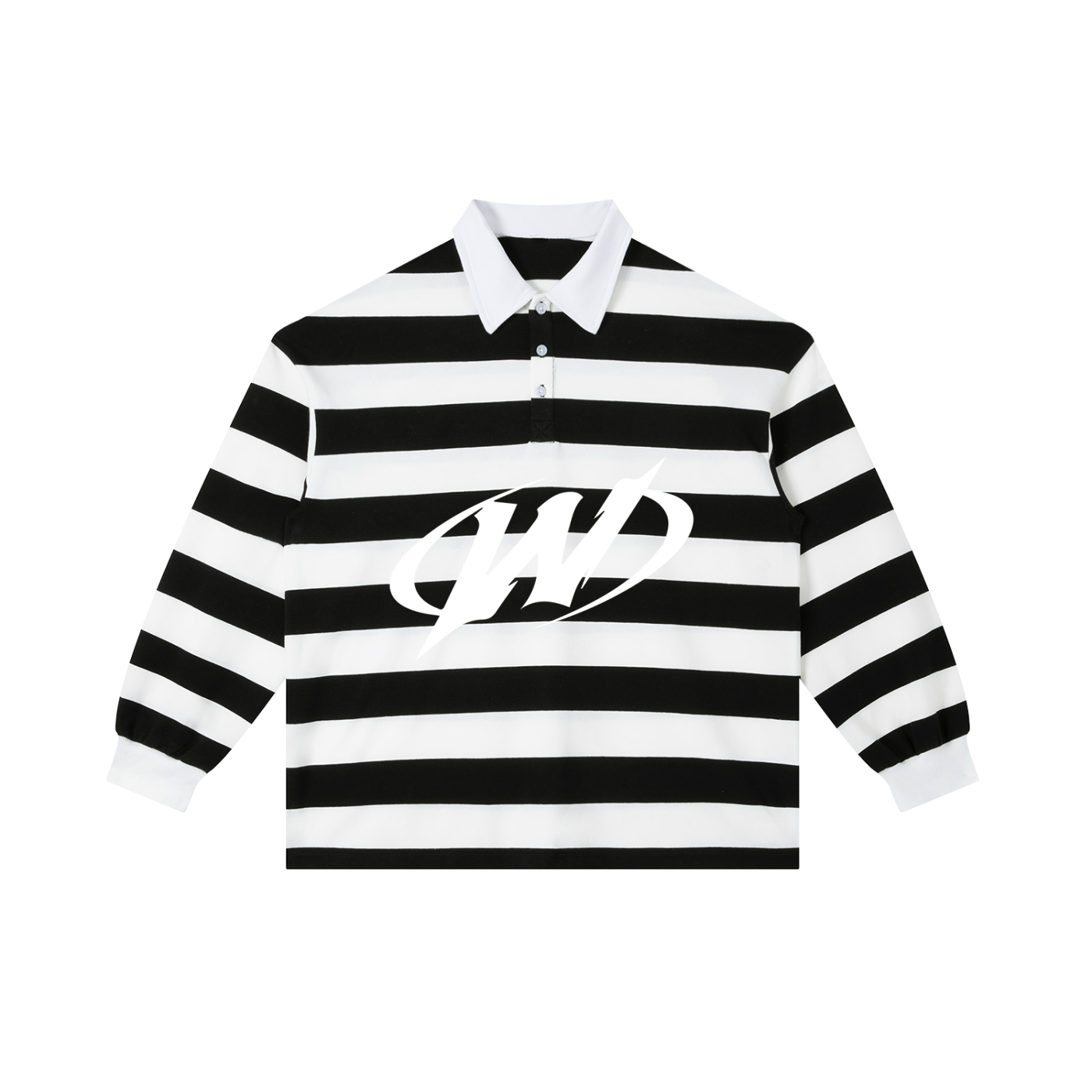 Color Block Stripe Polo Shirt